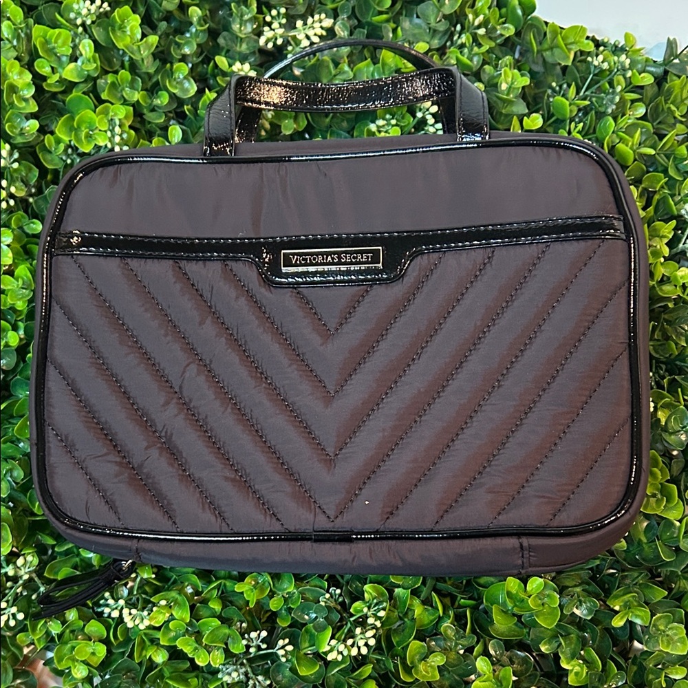 Victoria's Secret Quilted Black Cosmetic Case